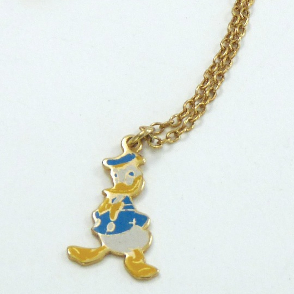 Donald Duck child's girls Disney pendant necklace